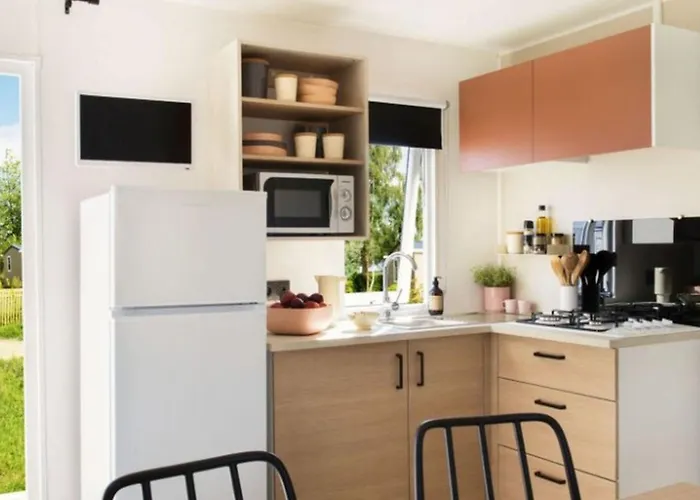 אתר קמפינג Mobil-home Familial 6 Pers Avec Terrasse - Api-1-52-1631 *